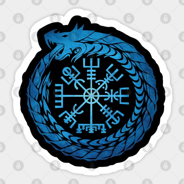 Vegvisir Jormungandr World Serpent Sticker by Beltschazar